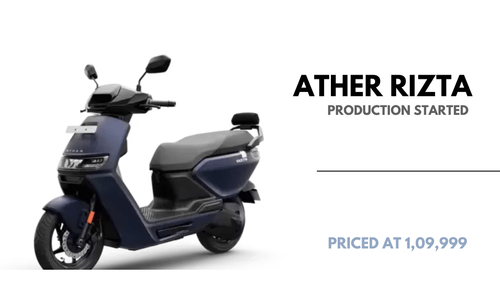 Ather's New Rizta E-Scooter Enters Production Phase