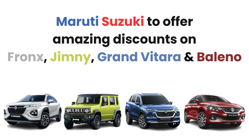 Maruti Suzuki to offer amazing discounts on Fronx, Jimny, Grand Vitara and other models