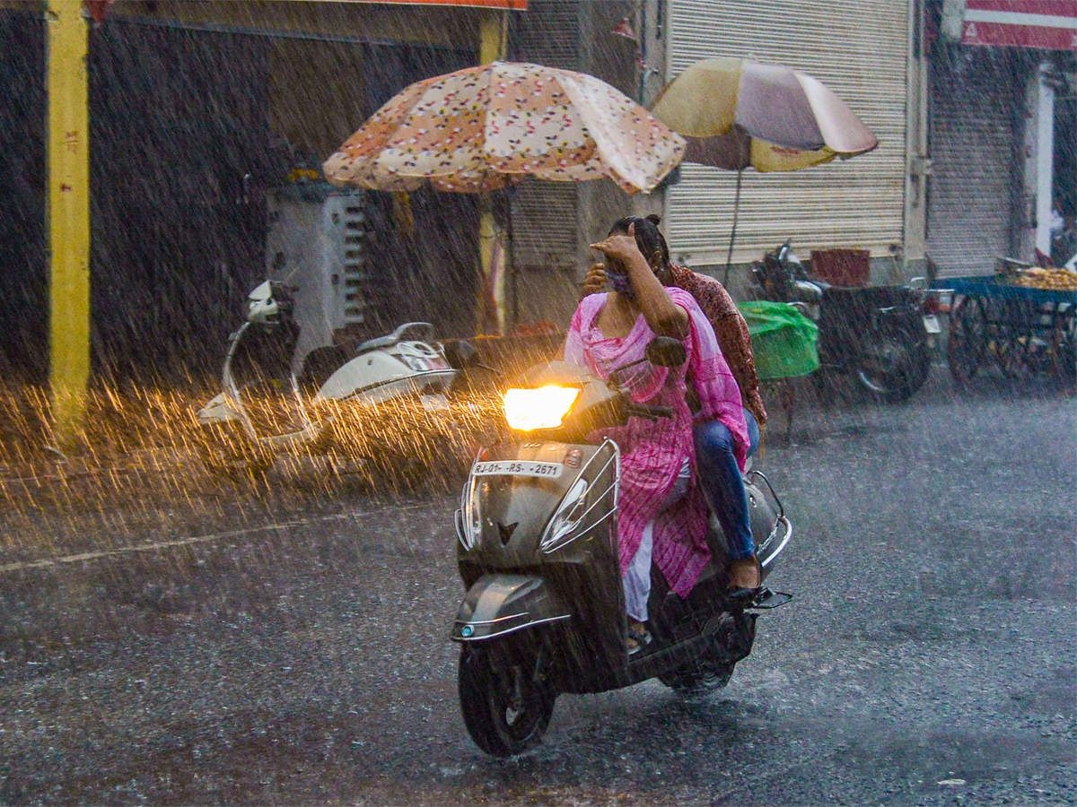 Using umbrellas is Banned on two-wheelers