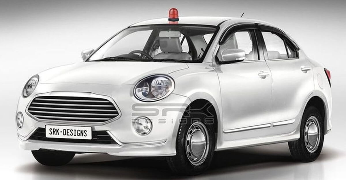 Maruti Dzire reimagined as a modern Hindustan Ambassador