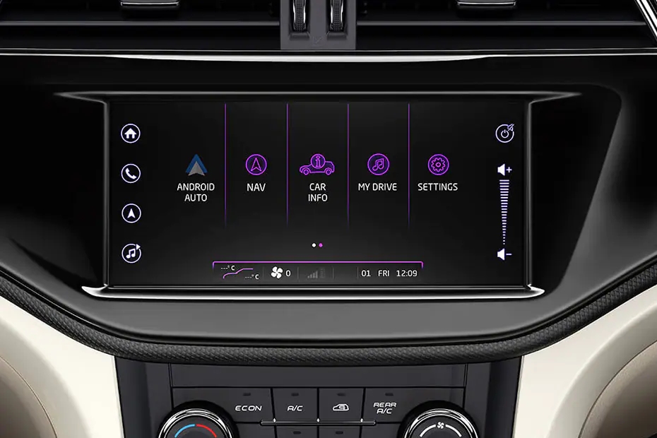 Mahindra Marazzo Infotainment System Main Menu