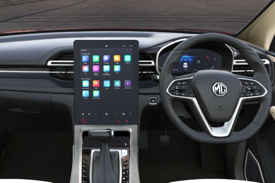 MG Hector Infotainment System Main Menu