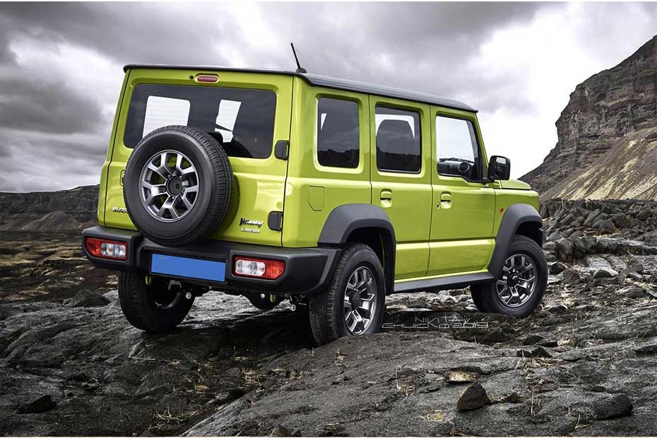 Maruti Jimny 5-Door Right Side Rear View