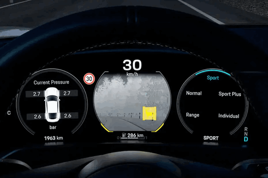 Porsche Taycan Instrument Cluster