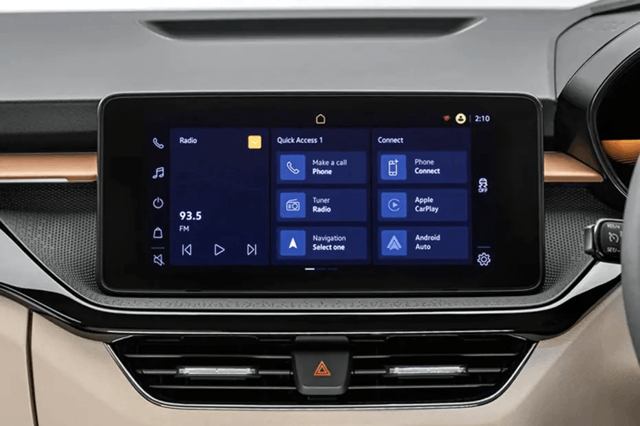 Skoda Slavia Infotainment System Main Menu