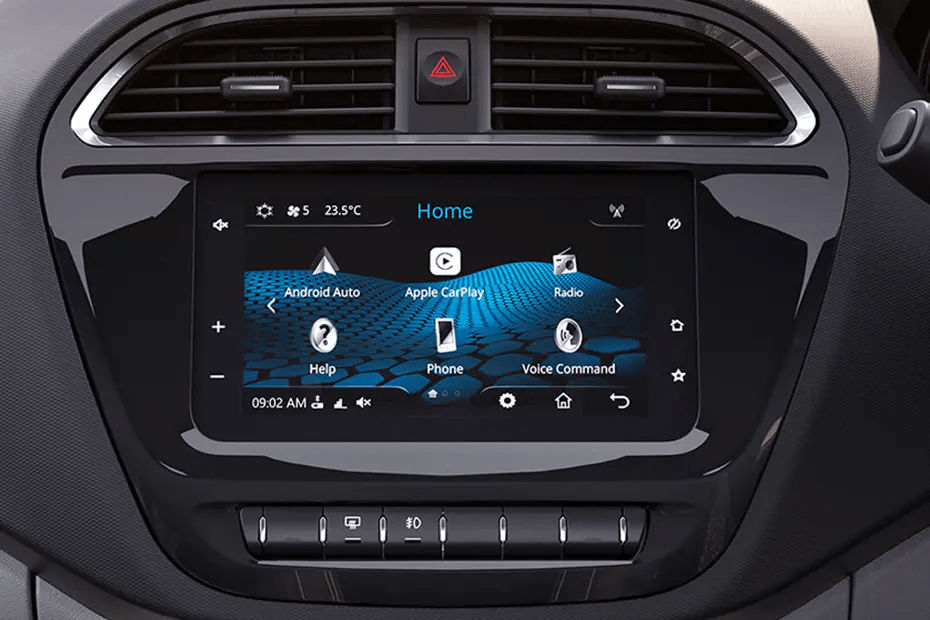 Tata Tiago Infotainment System Main Menu