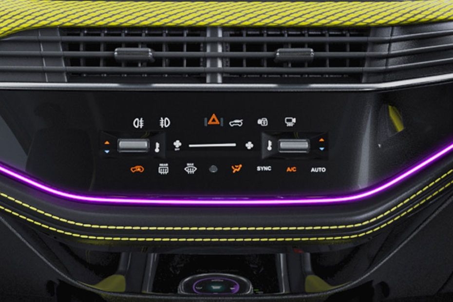 Tata Harrier Facelift AC Control