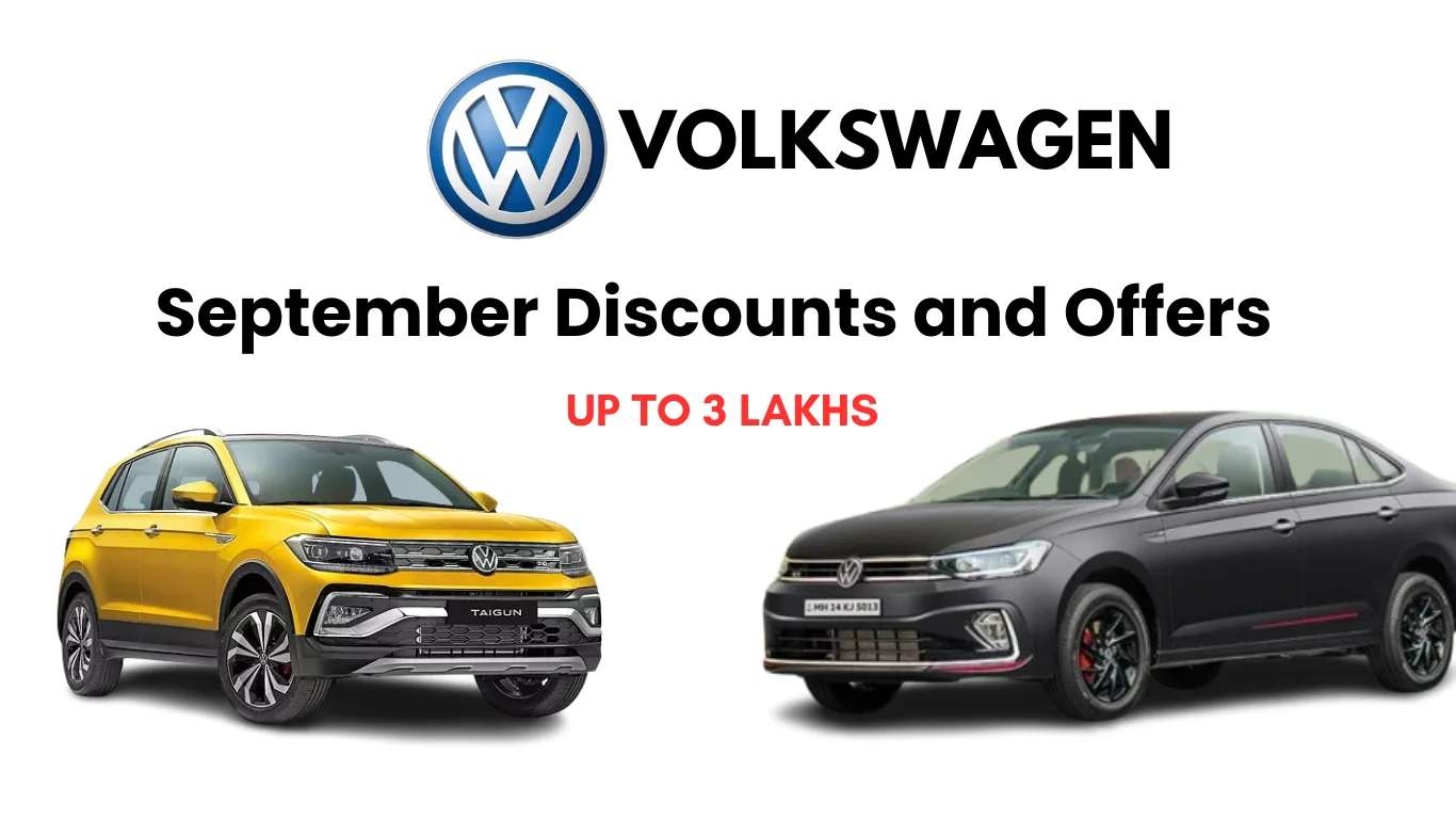 VOLKSWAGEN SEPTEMBER OFFERS: DISCOUNTS UPTO 3 LAKH 