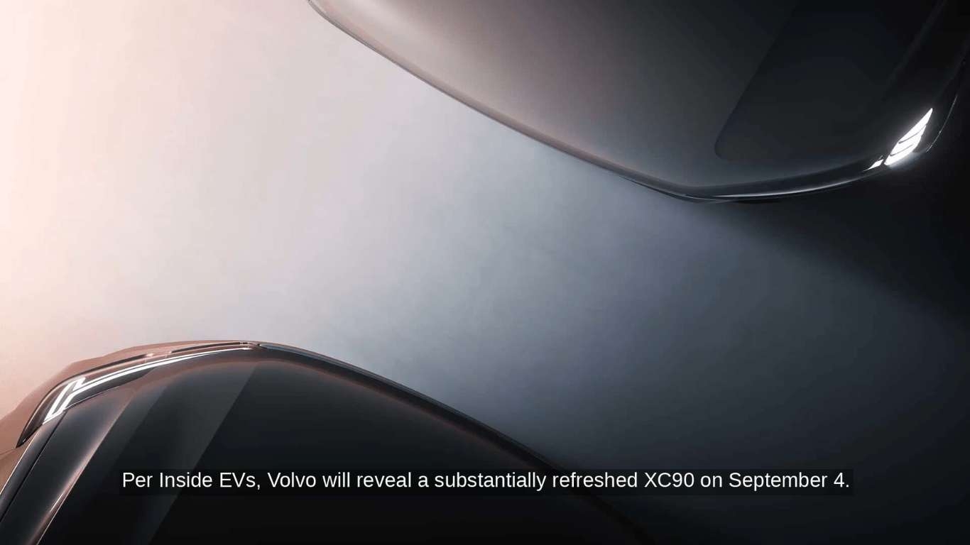 Volvo XC90 facelift Debut Set for September 4 news