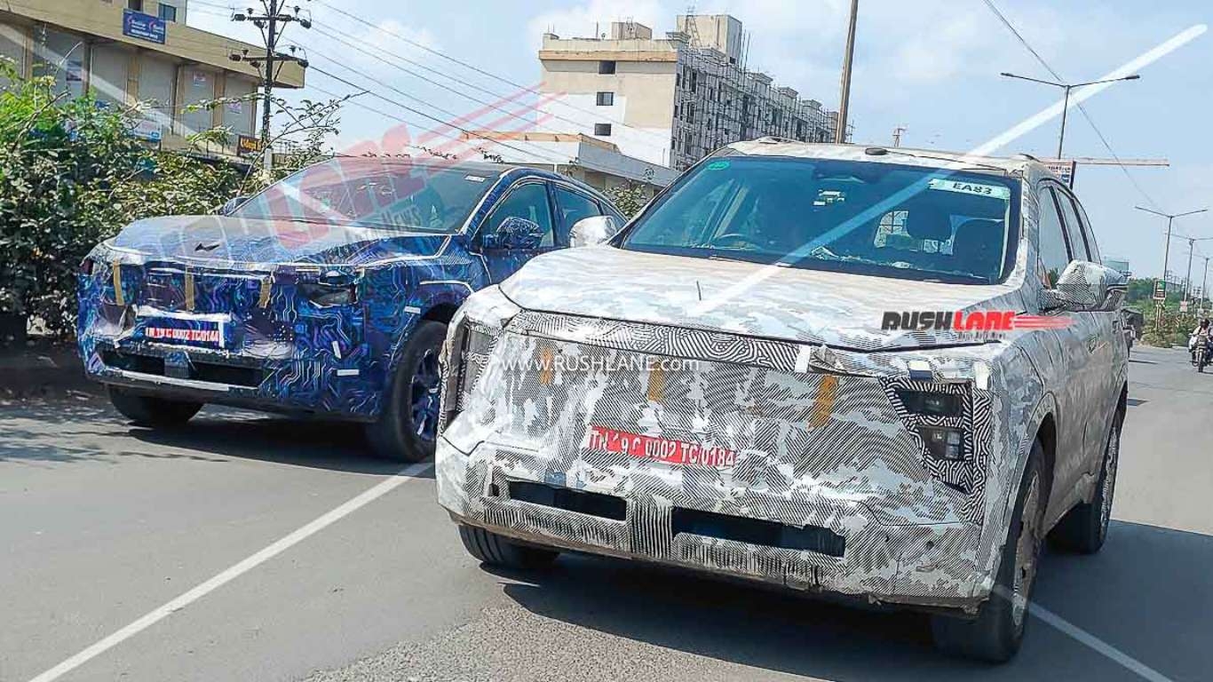 Mahindra XUV700 Electric SUV and Coupe Spy Images news