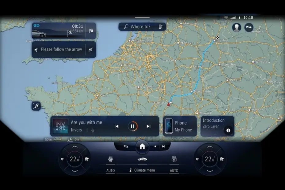 Mercedes Benz Maybach EQS SUV Navigation