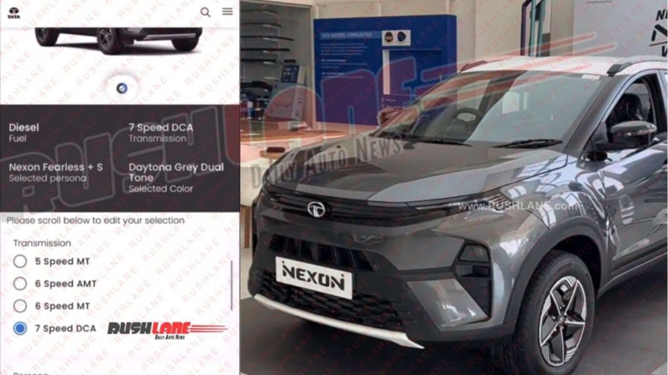 Tata Nexon Diesel DCA Variant Leaked: Sportiest Sub-4m SUV with 7-Speed Gearbox news