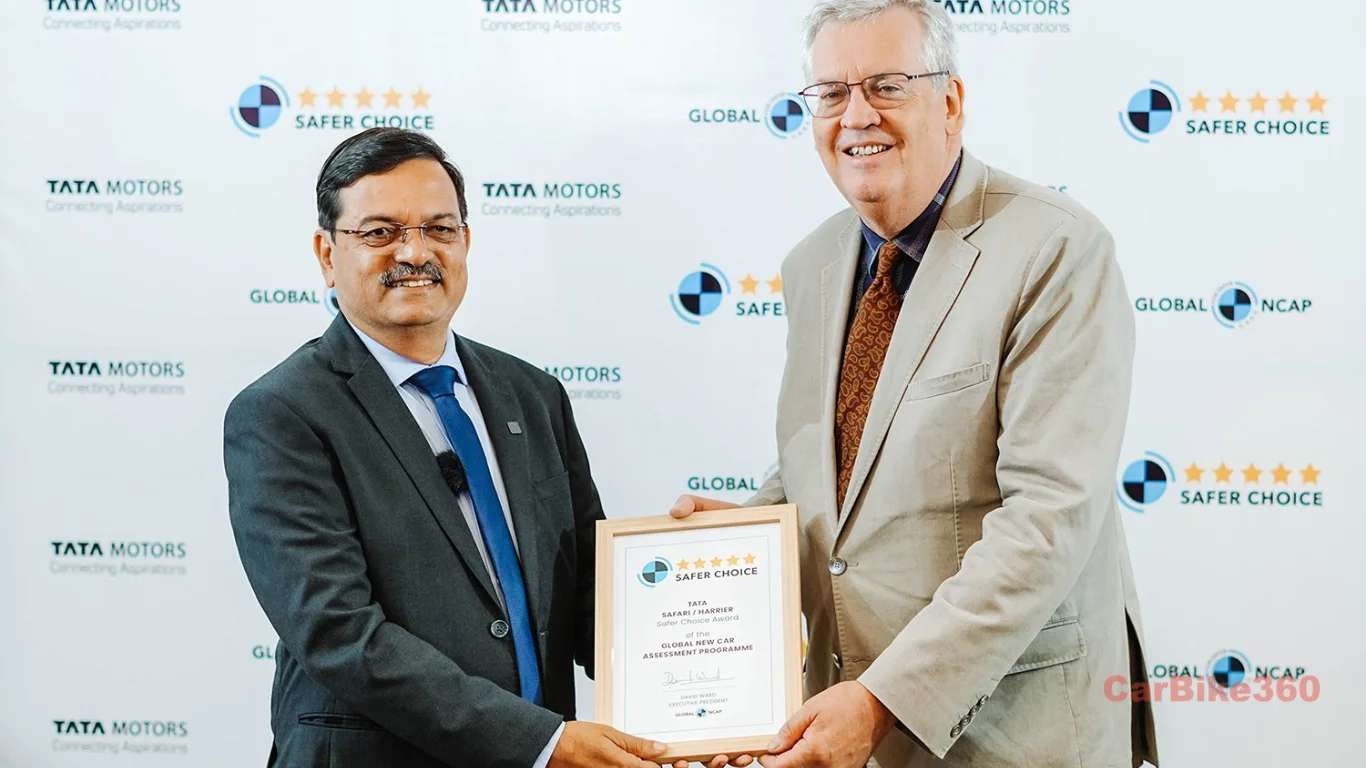 Tata Safari and Harrier Earn Global NCAP Safer Choice Award news