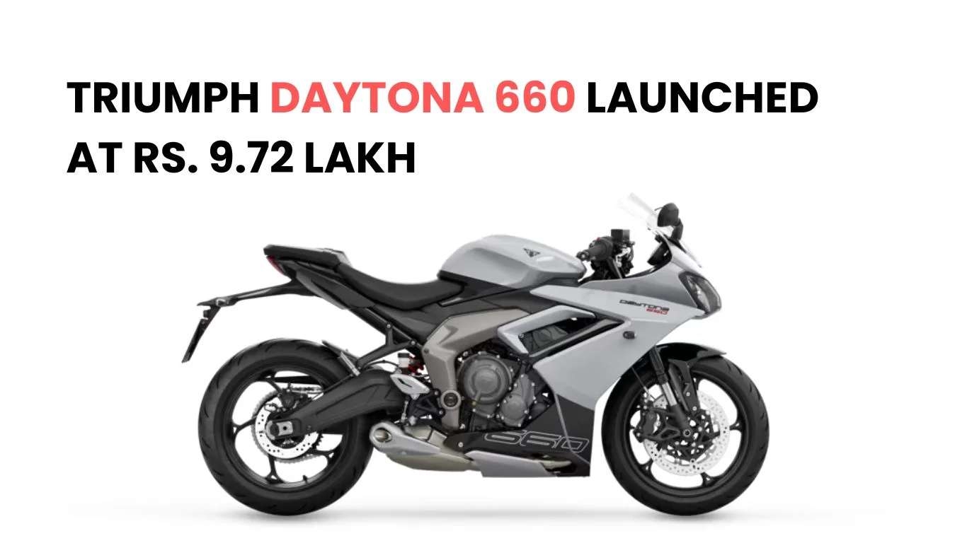 Triumph Daytona 660 Launched in India for Rs. 9.72 lakh news