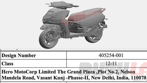 Hero’s New Scooter Model Patent Design Leaked, ICE or EV?