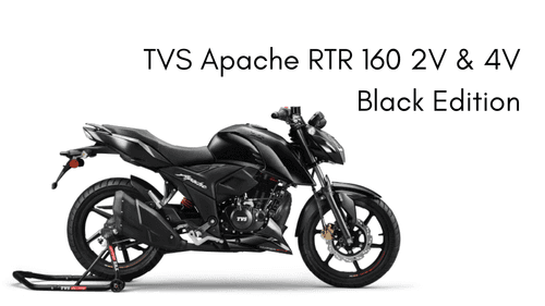 TVS Apache RTR Black Edition Launched: A New Aesthetic Rival in the 160cc Segment