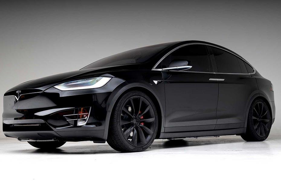 Tesla Model X Left Side Front View