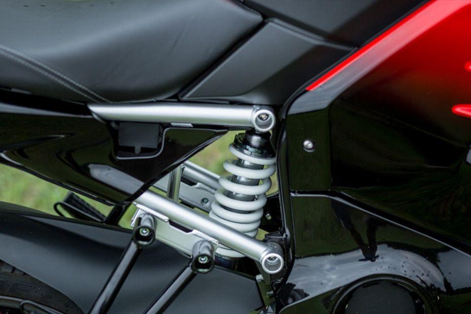 Revolt rv400 rear suspension view Revolt rv400 rear suspension view