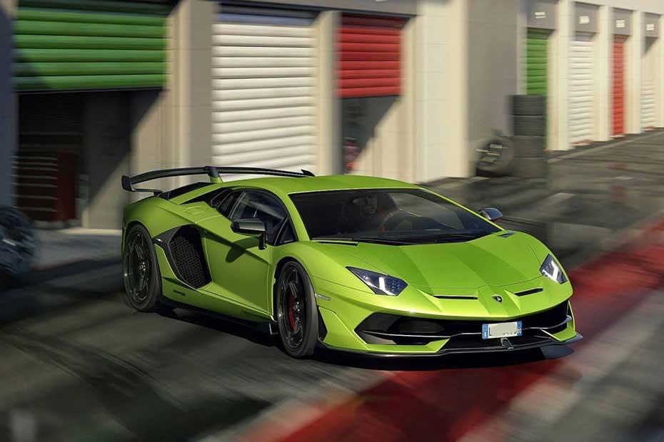 lamborghini aventador front right view