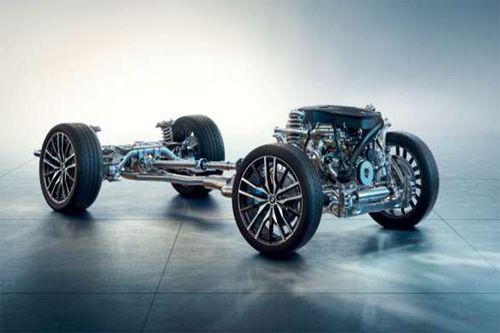 The adaptive 2-axle air suspension.