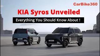 KIA Syros Unveiled ! Better than Sonet or Not?