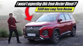This SUV will shock you 🔥 MG Hector Review after 5500 Kms 🔥 Mileage, Drive, Suspension-PROS & CONS