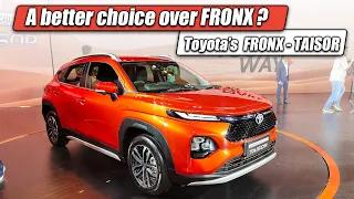 Toyota Taisor or Maruti Suzuki Fronx - Which one to buy ?Taisor Price ,Variants & Features explained