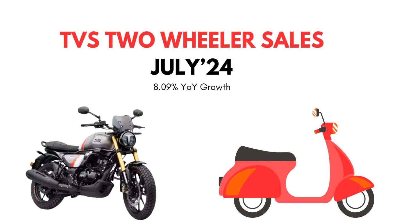 TVS Two Wheeler Sales in July 2024: 8% YoY Growth