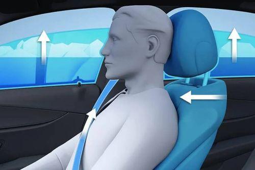 Pre Safe front seat belts, adjust the front passenger seat, and close the windows and sunroof