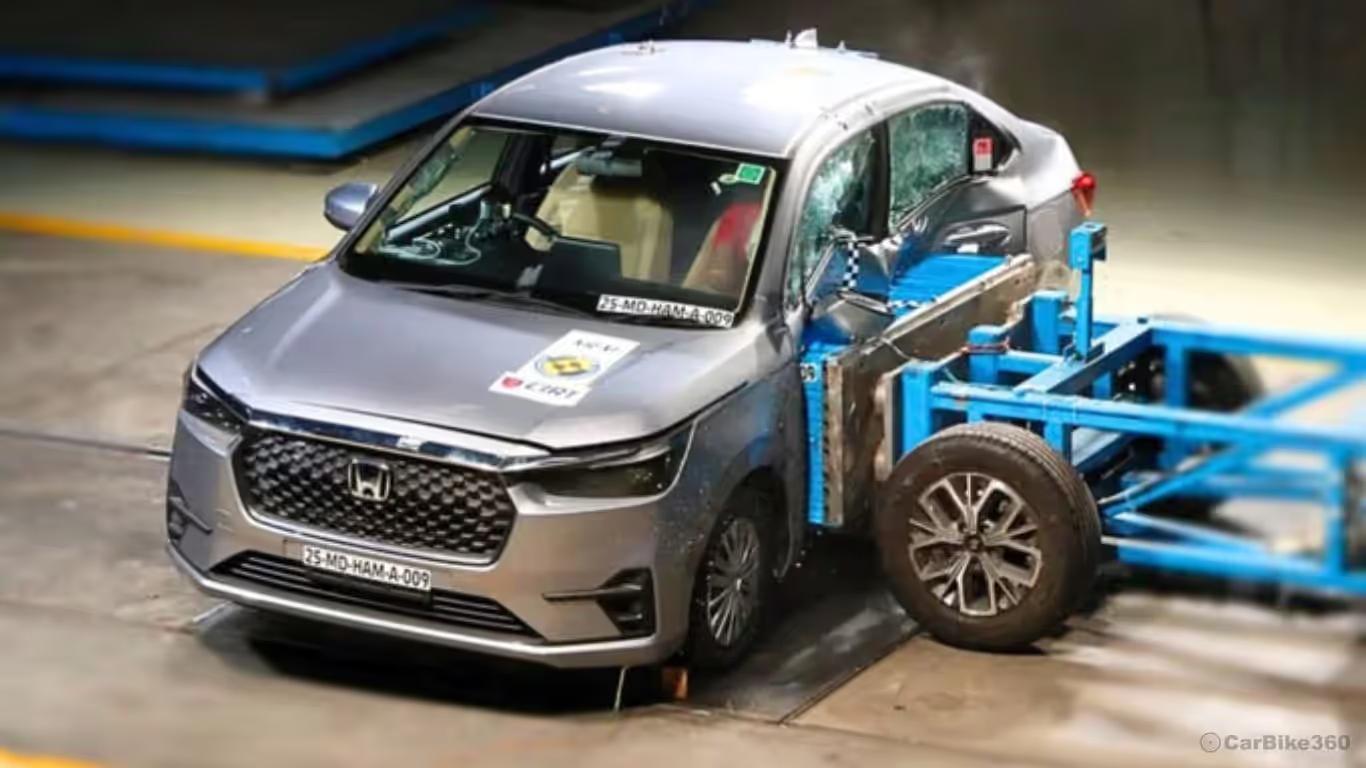 Honda Amaze Receives 5-Star Bharat NCAP Rating in India Honda Amaze Scores 5-Star Bharat NCAP Rating