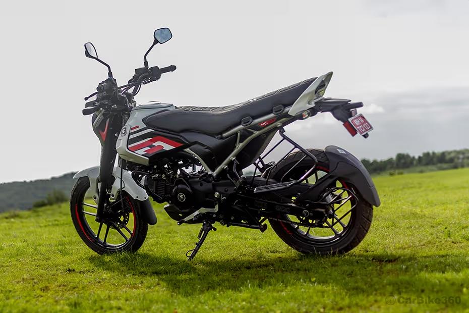 Bajaj freedom 125 rear left view Bajaj freedom 125 rear left view