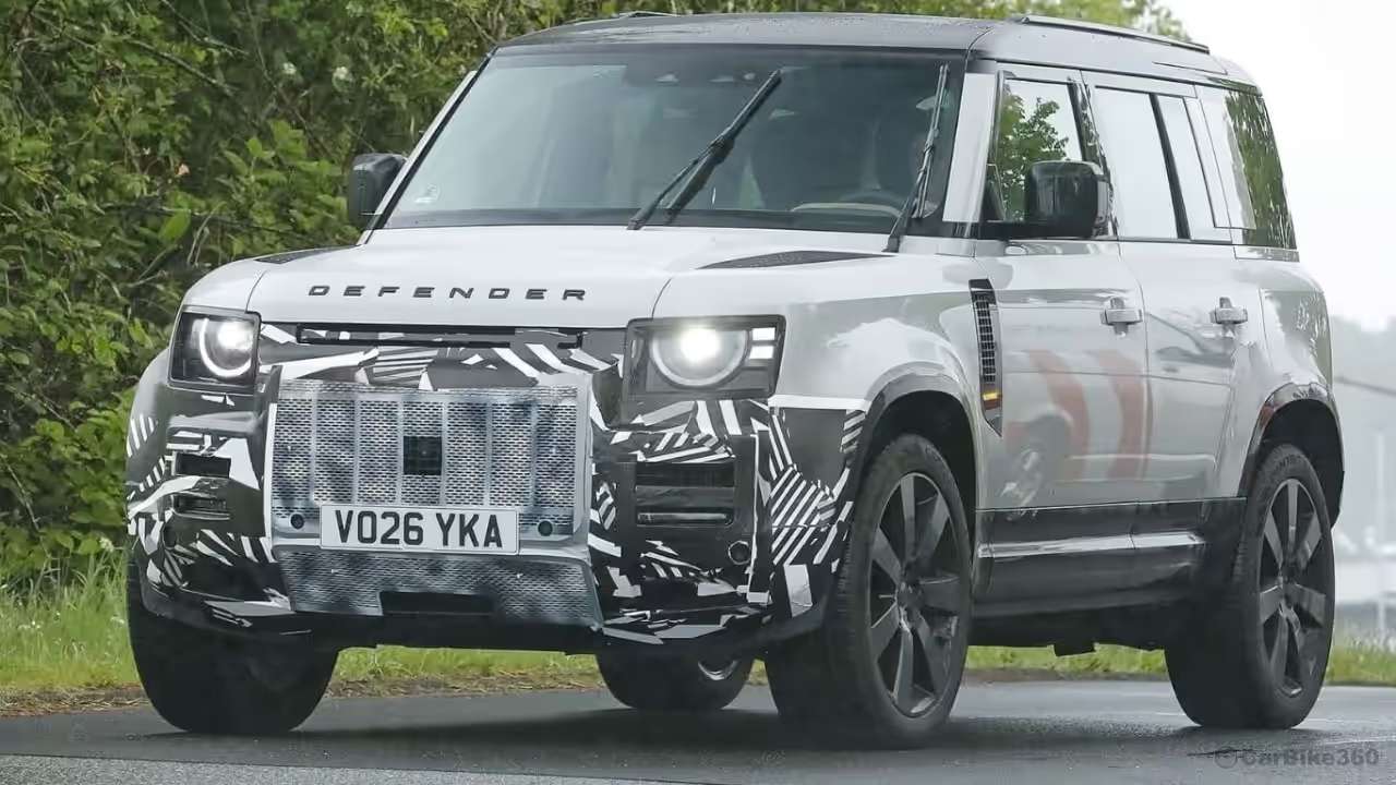 Land Rover Defender Facelift spotted testing ahead of 2026 global debut Land Rover Defender Facelift spotted testing ahead of 2026 global debut